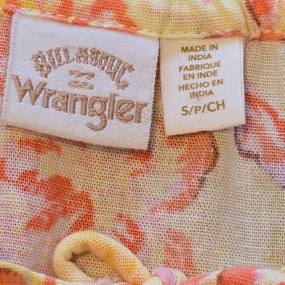 Billabong x Wrangler Far & Away Mini Dress Womens Size Small Button Front Boho - Picture 3 of 12